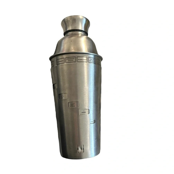 OGGI Dial A Drink Cocktail Shaker - Stainless Steel, 15 Recipes - Picture 2 of 7